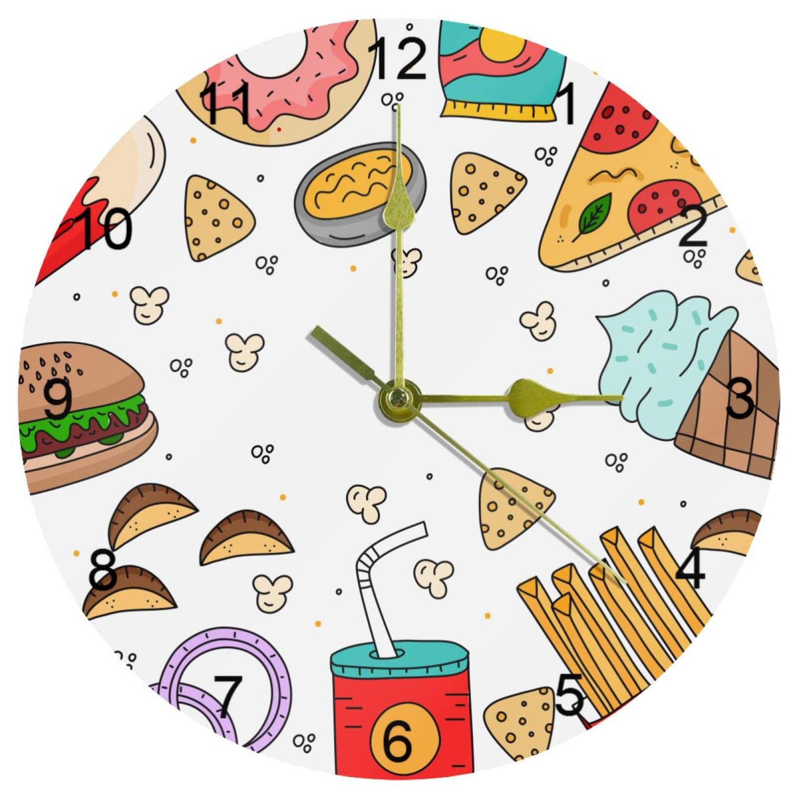 Horloge murale colorée : fini les bruits avec cette horloge silencieuse pour le bureau