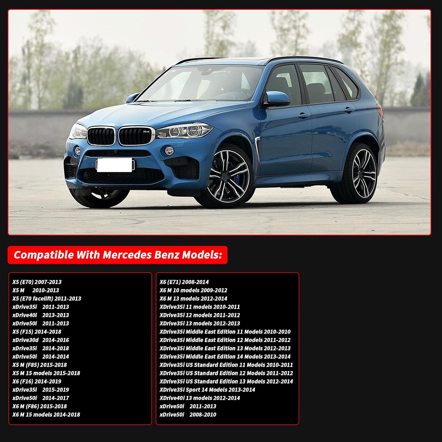 Front Complete Drive Shaft Prop Shaft Driveshaft Assembly Compatible with BMW X5 E70 2008-2019 M,M50d,xDrive 30 35 d i,X6 2009-2014 M,M50d,xDrive 30 d No. 26208605866 26209425907