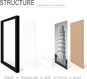 Amazon.com - Wiscet 8x10 Picture Frame Set of 9, Display Pictures