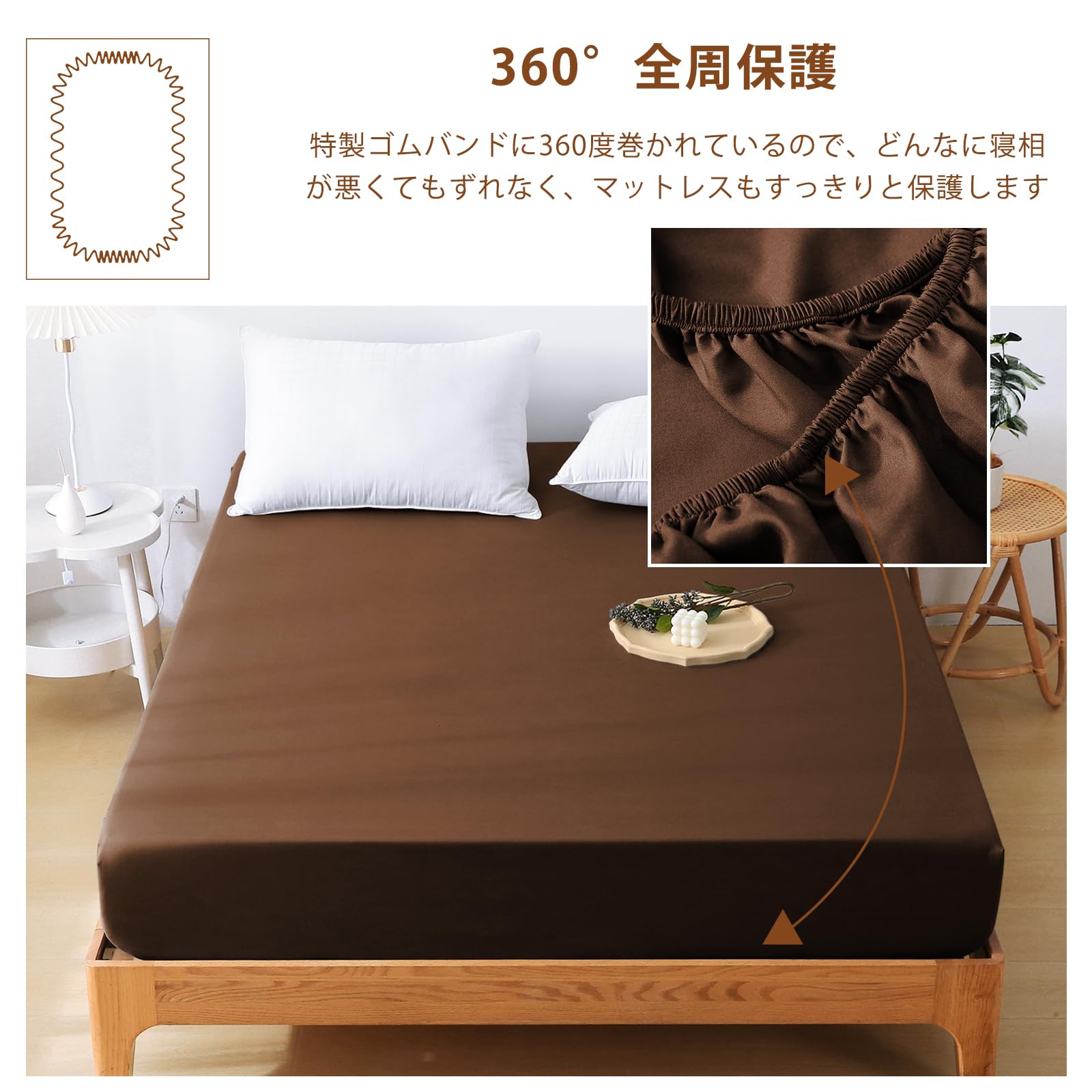 ｜HEVUMYI ボックスシーツ 吸水速乾シーツ 厚さ5~30cmの