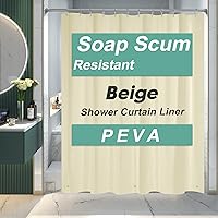 Vista 25 de AmazerBath Forro de cortina de ducha extra largo, forro de cortina de ducha transparente de 96 pulgadas de largo, 72 x 96 pulgadas, forro de cortina