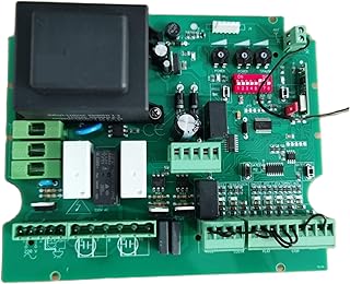 Automatic Gate Opener Swing/Sliding Gate AC 433 Mhz NC Model for Double Motor Swing/Sliding Gate Motor Circuit Board Single Swing Gate Operator (Color : Board 2 Remote, Size : One Size)