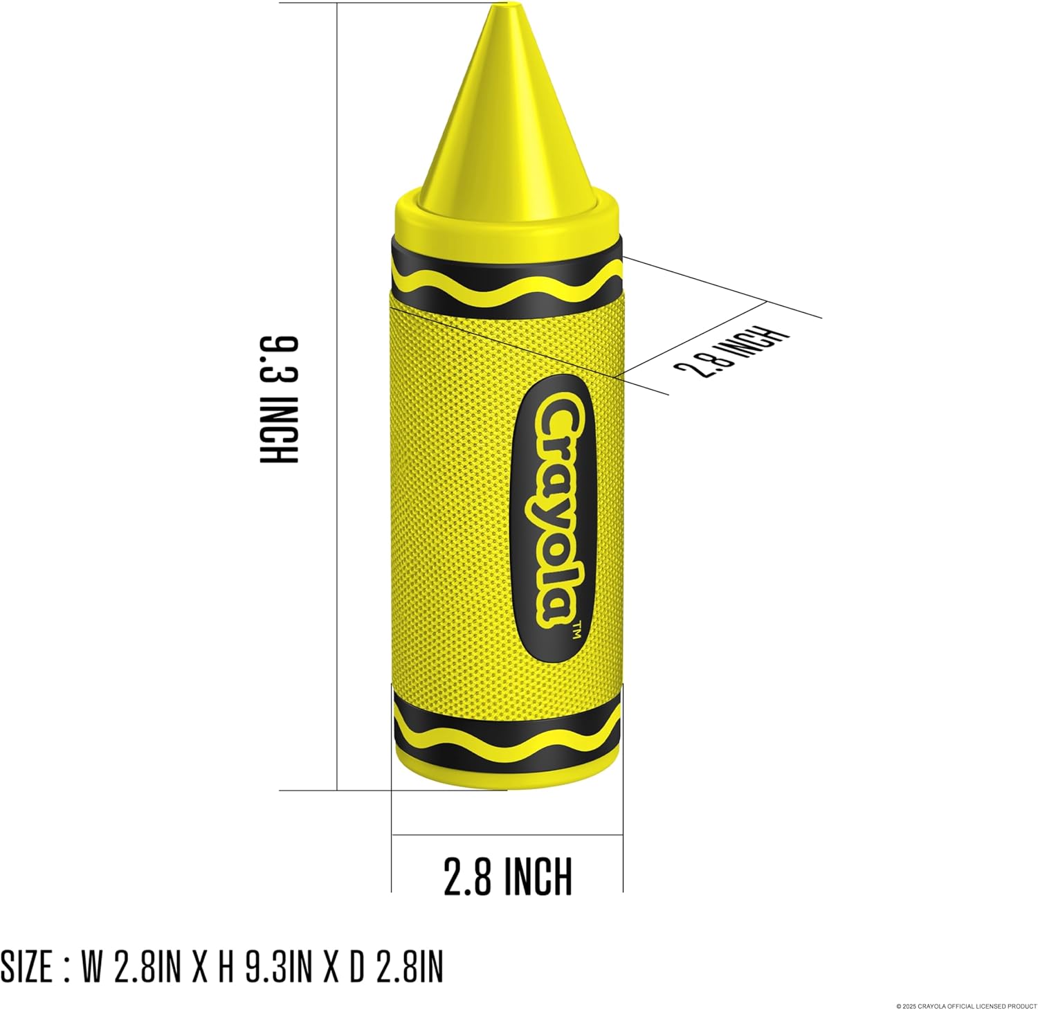 Crayola Kids Crayon Speakers Bluetooth Wireless, Portable Bluetooth Speakers 20W Peak Power HD Sound, Mini Bluetooth Speaker with TWS Pairing BT 5.3, FM Radio Home/Party/Outdoor/Travel