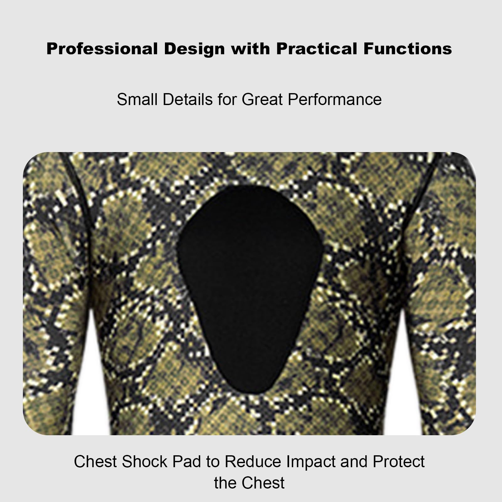 Muta da Immersione in Neoprene da 3MM per Pesca Subacquea Surf Apnea in Autunno Inverno Trattiene Il Calore Corporeo Impedisce L’infiltrazione di Acqua Fredda Design