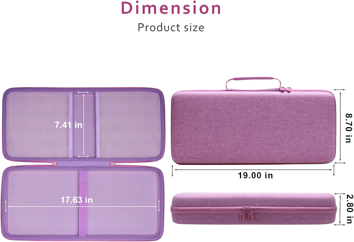 XANAD Hard Case Compatible with Logitech MK540 Advanced Wireless Keyboard and Mouse Combo(Purple)