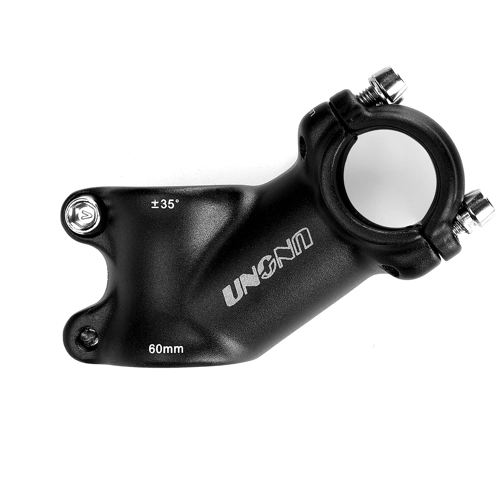 MEISCHE Short Bike Stem 35 Degree 25.4x60mm Handlebar Stem Riser for Mountain Bike, Road Bike, BMX, Ultralight Cycling Parts