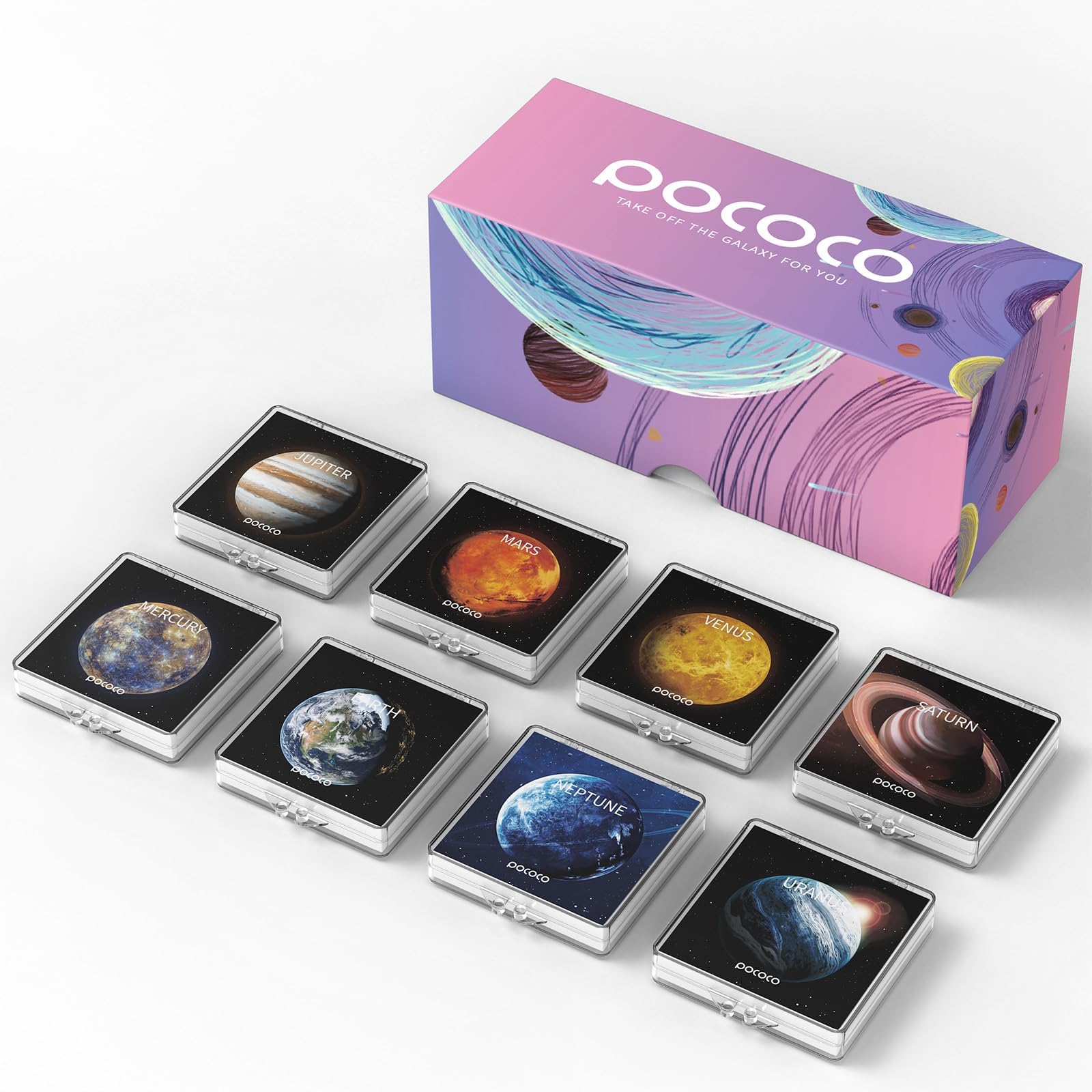 Immersive Planet - Discs for POCOCO Galaxy Home Planetarium Projector, 5k Ultra HD, 6 Pieces (Without Projector)