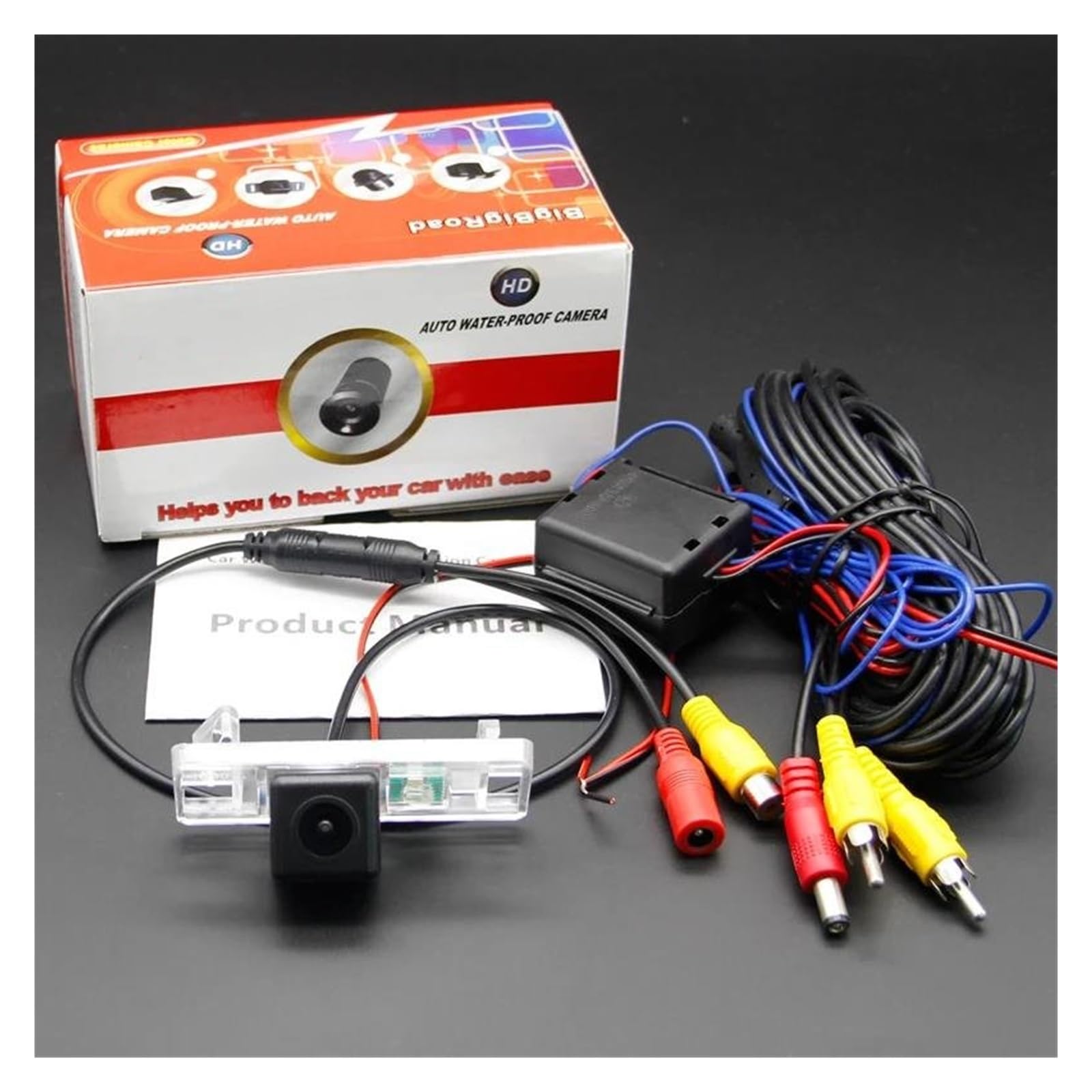 Cámara visión Trasera para Peugeot para Bipper MK3 (2007-2018) con AHD, CVBS y función de estacionamiento Cámara Marcha Atrás Visión(Power Relay Set)