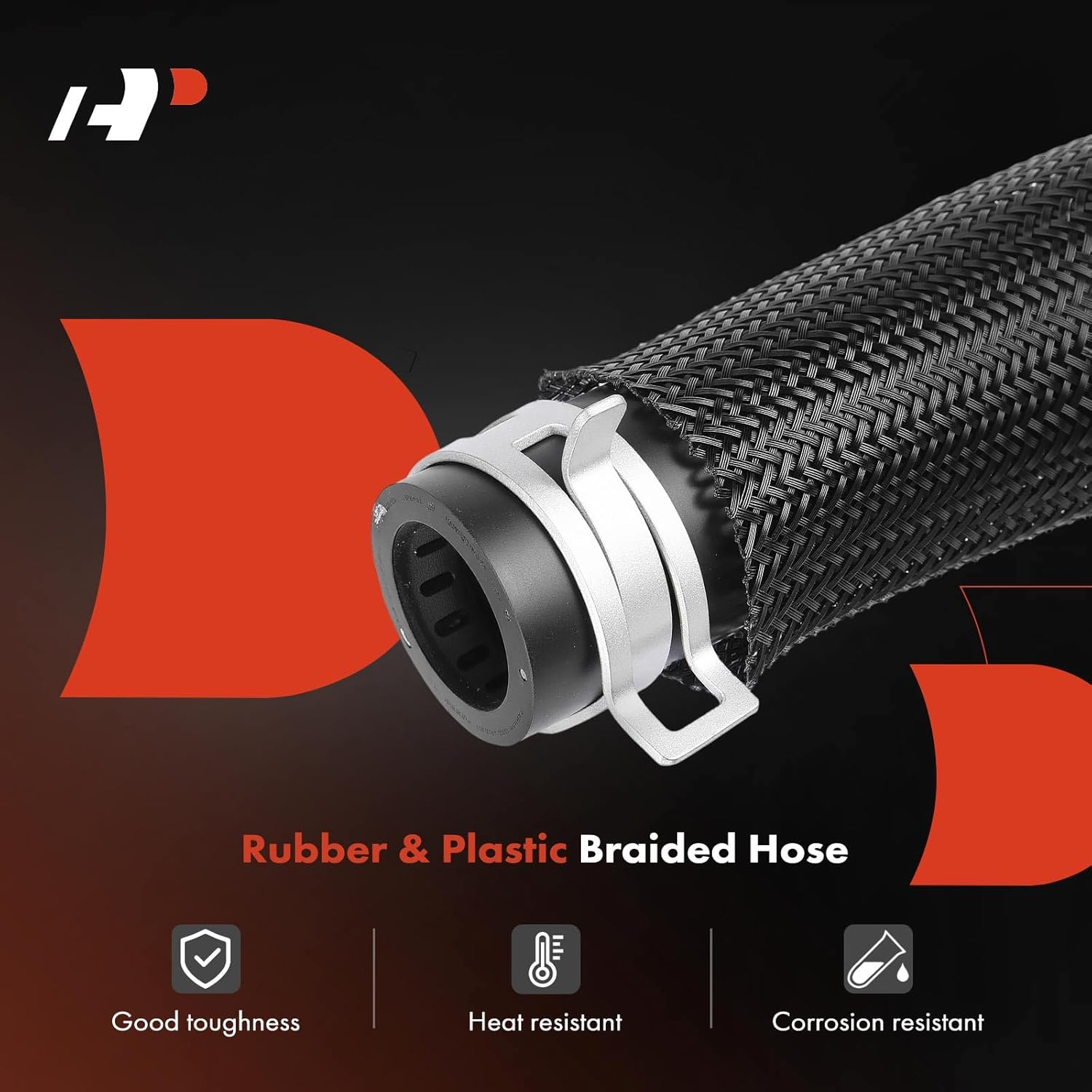 A-Premium Lower HVAC Heater Hose Pipe Line Assembly with Clamps & Protective Sleeve Attached Compatible with Ford Fusion & Lincoln MKZ, 2013-2020, 2.0L