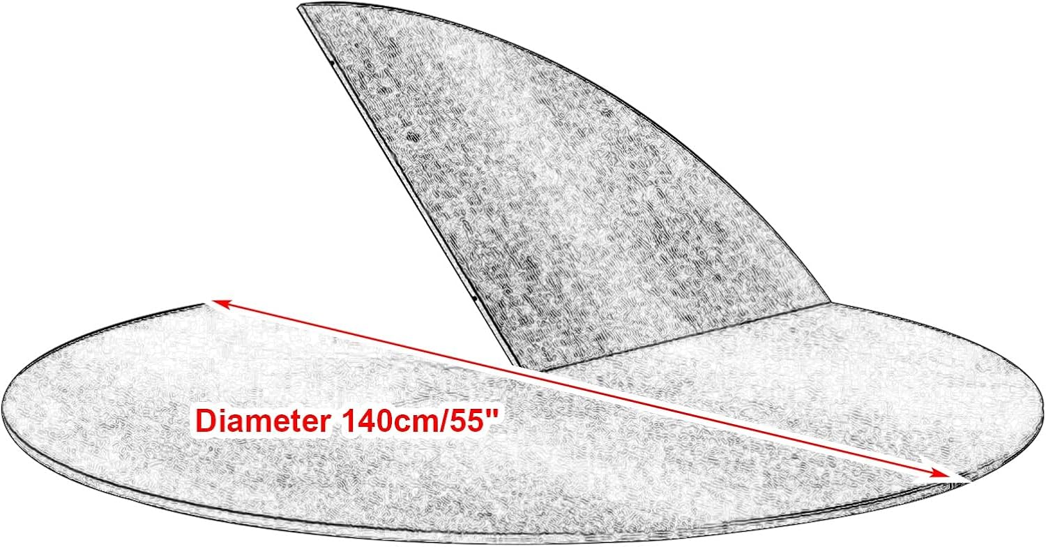Round 55" Foldable Table Top Only, Brown Round Table Extender with Metal Hardware, Perfect for Dining, Weddings, Outdoor Events, Home & Backyard Use