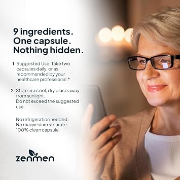 Zenmen H. Pylori Support | Lactobacillus Reuteri Probiotic with Mastic Gum for Digestion & GI Health - Third Party Tested, 60 Vegan Capsules, Made in The USA