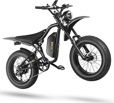 3000W/4700W Peak Electric Dirt Bike for Adults/Teen,40-50MPH Speed,100-130 Miles Commuter Electric Bike, Lightweight Aluminum Alloy Frame,Puncture-Resistant Tire, Dual Suspension