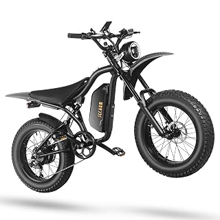 3000W/4700W Peak Electric Dirt Bike for Adults/Teen,40-50MPH Speed,100-130 Miles Commuter Electric Bike, Lightweight Aluminum Alloy Frame,Puncture-Resistant Tire, Dual Suspension,Dual Hydraulic Brake - Amazon product rated Grade B
