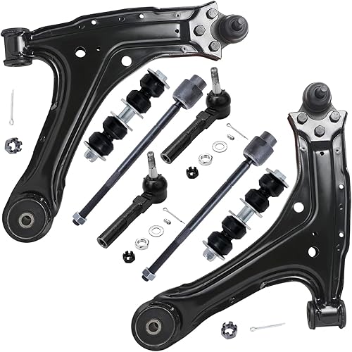 Miniatura 748 de Detroit Axle - Kit de brazos de control de extremo delantero RWD para Dodge Ram 03-06 2500 3500, 2 brazos de control superior con rótula 2 varillas