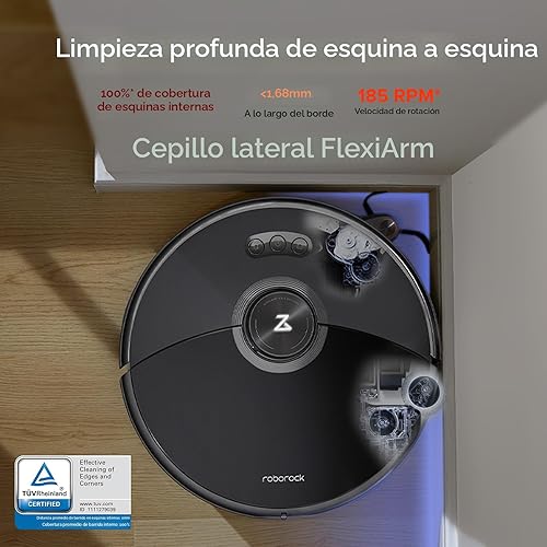 Miniatura 3 de roborock S8 MaxV Ultra Robot Aspirador y trapeador sónico, succión de 10000 Pa, limpieza profunda de esquina a borde, secado automático de aire