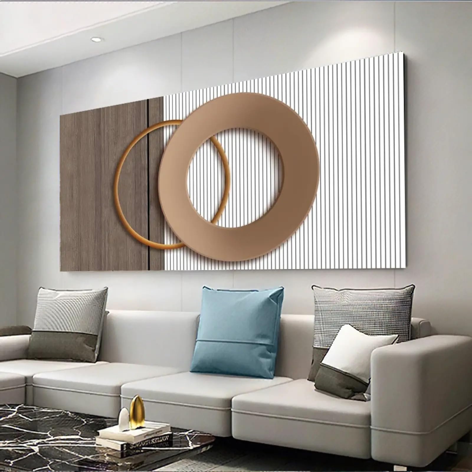 Art mural abstrait géométrique pour harmoniser votre décoration intérieure - 8