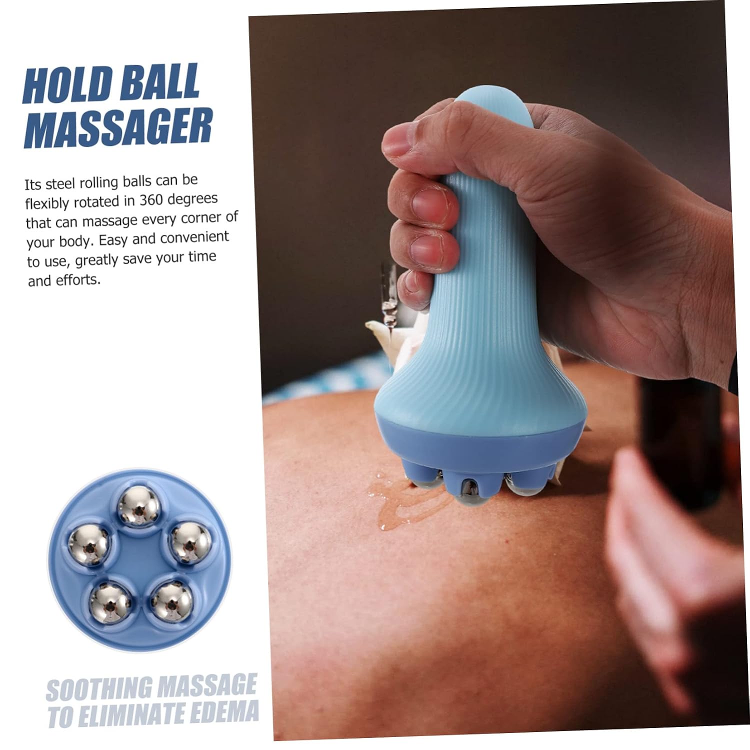 Mikinona Body Beads Compact Handheld Roller for Deep Muscle Relaxation Portable Design for Full Body Care for Home Use and Go Wellness