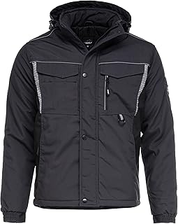 DRIFT ICE Arbeitsjacke Herren Winter Arbeitsjacke Herren Wasserdicht Reflektierende Jacke Herren