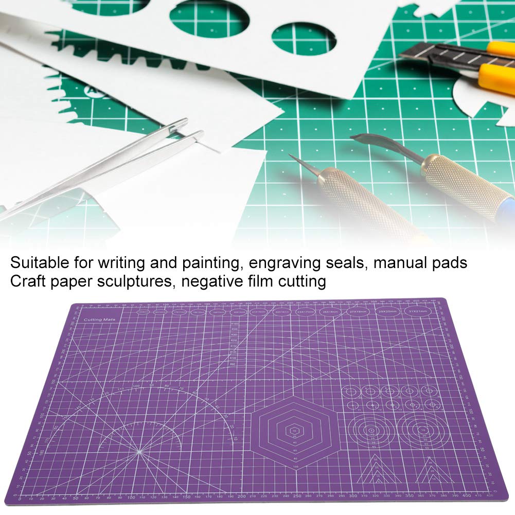 Lot de 2 planches à découper auto-cicatrisantes au format A3, de haute qualité, antidérapantes, durables, pour l'artisanat d'art, pour la gravure, la peinture, la découpe d