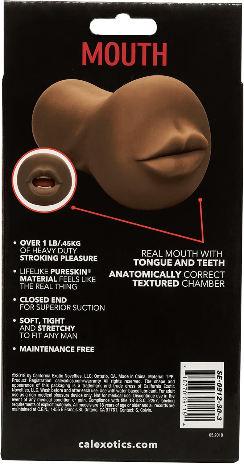 CalExotics SE-0912-30-3 Stroke It™ Mouth - Brown