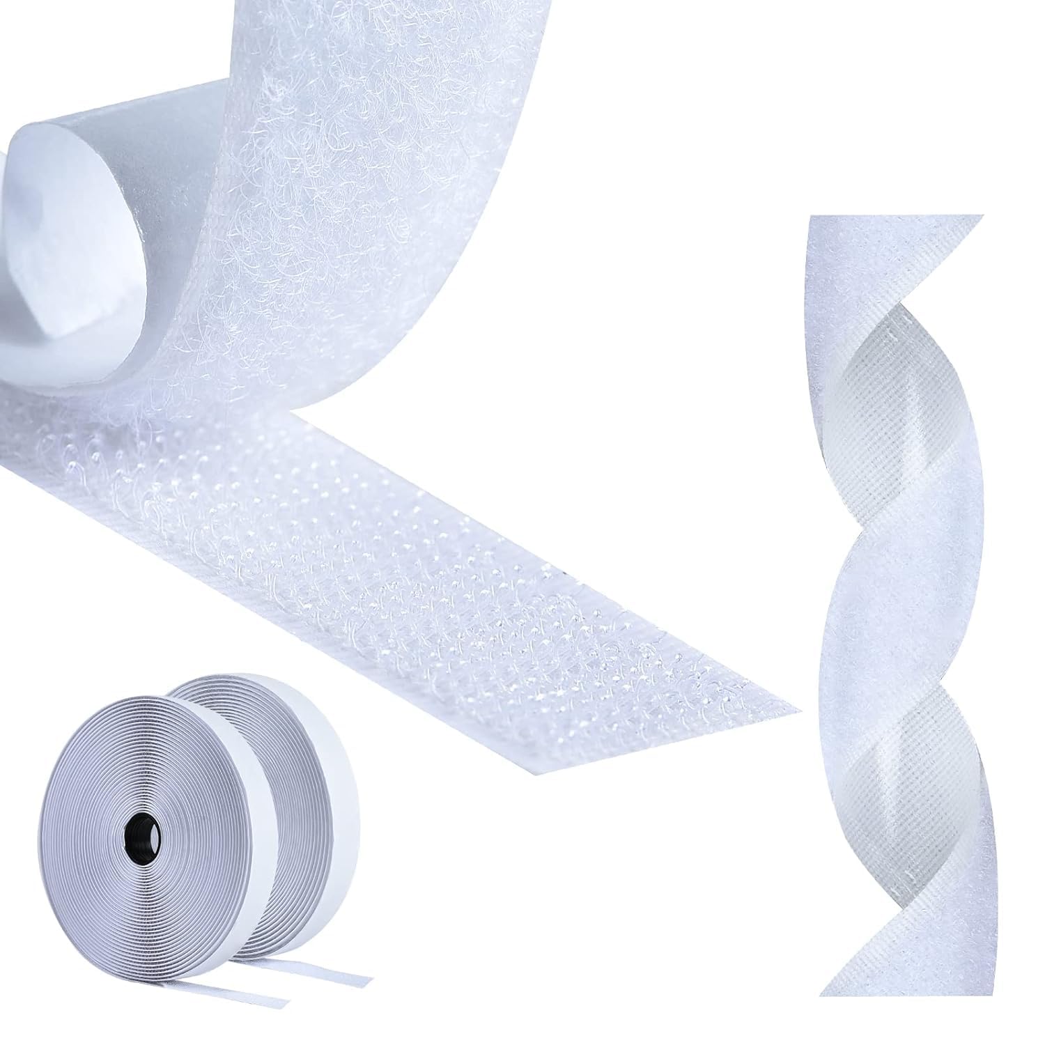 Nastro Adesivo Forte Biadesivo AiQInu - 5 Metri, 20mm, Gancio E Loop Per Fai Da Te - Foto 7