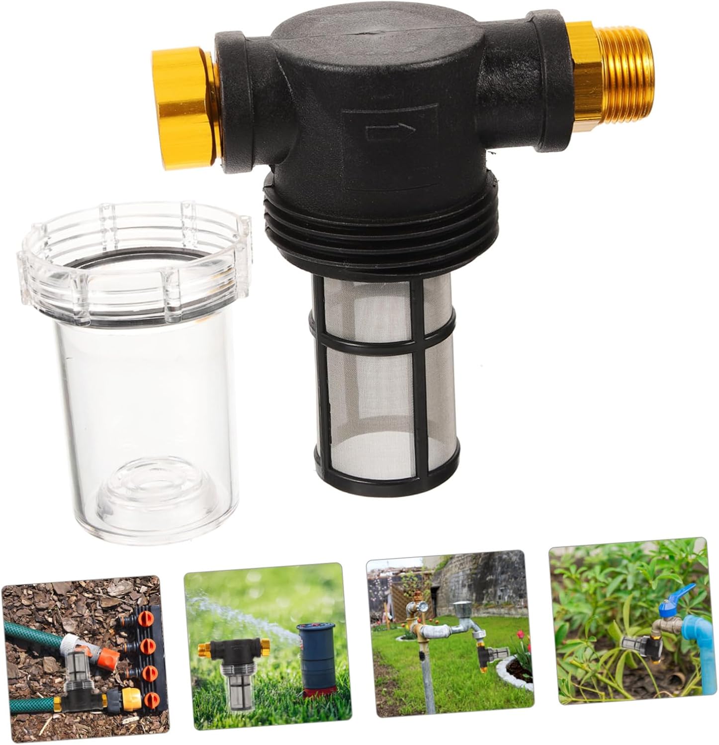 Hose Filter for High Pressure Washer Convenient Sediment Water Filter for Garden Use EU Standard Thread Easy to Install for Clean Water Needs
