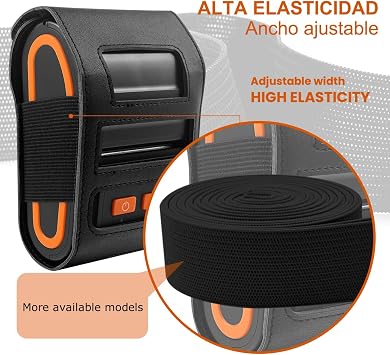 Protective Thermal Printer Case for Universal 58mm Printers, Adjustable Width, Velcro Closure, Easy to Use