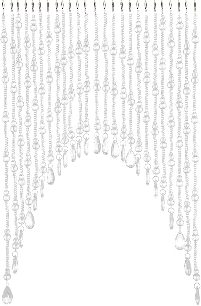 NOLANTISI Arched Crystal Door String Hanging Glass Beaded