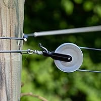 Vista 6 de Polea de cuerda de nailon de 2 pulgadas de diámetro para tendederos al aire libre, kit de polea de línea de ropa, polea de cuerda de alambre, polea