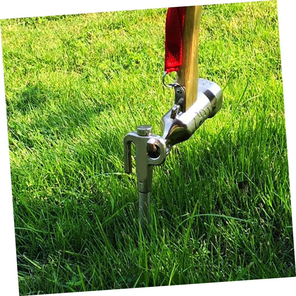Versatile Dog Stake for Camping and Pet Tie Out Ground Pegs Abrasion Coating for Longevity