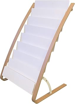 Alba Steel & Wooden A4 Document Holder, 16 Compartments, 36.61"H x 22.83"W x 19.69"D