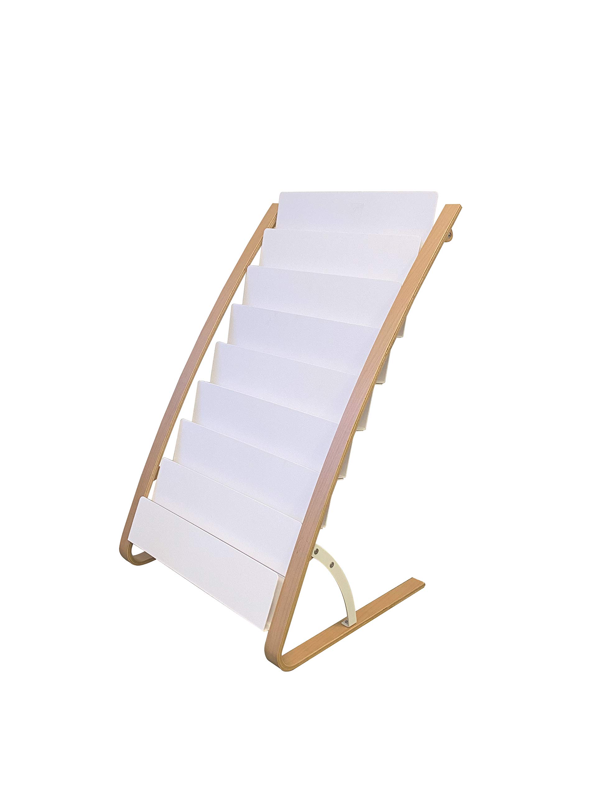 ALBA Floor Display Stand – Two-Material – Stable – 8 x 2 Compartments – Easy Assembly