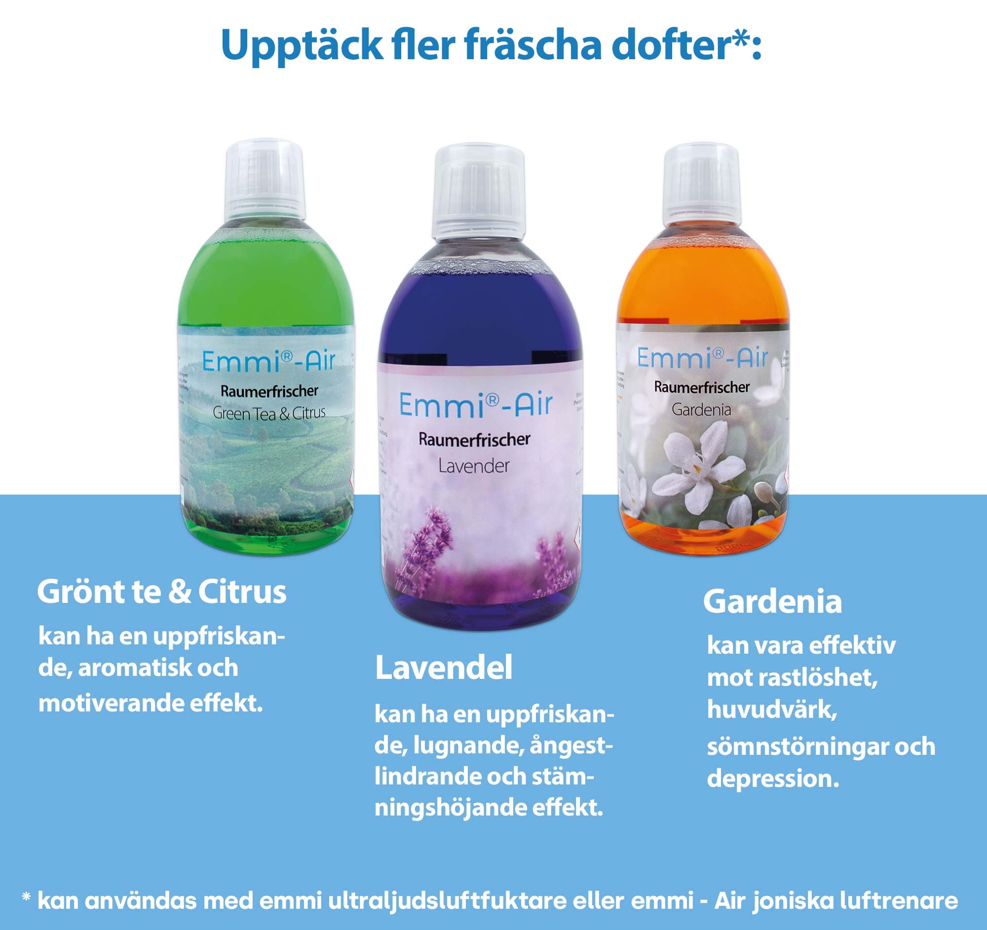 Emmi-Air ionische luchtreiniger 1x parfum inbegrepen