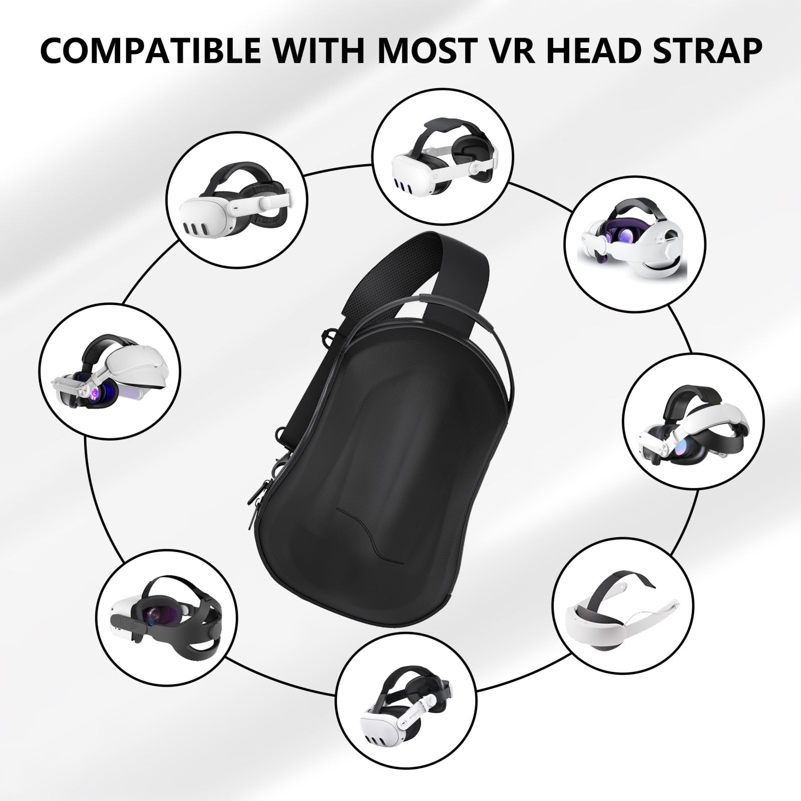Funda de transporte impermeable para gafas, bolsa protectora de viaje con correas para el hombro para almacenamiento de 4 accesorios