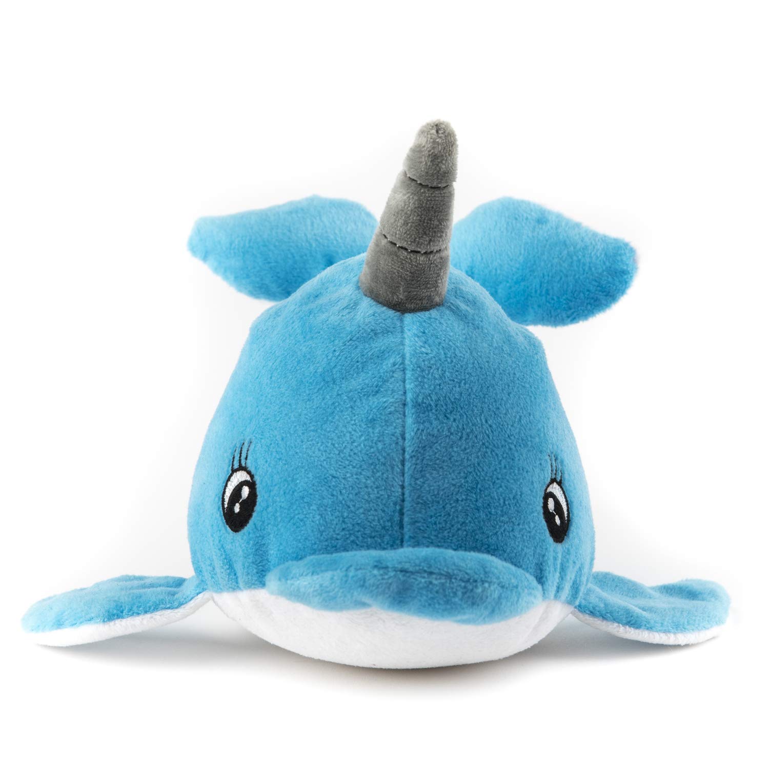 Stuffed Dog GLORIA - Size 25 cm - Teddy Nuka Narval - Dog Toy - Plush with Sound - soft texture - Highly resistant - Blue Color