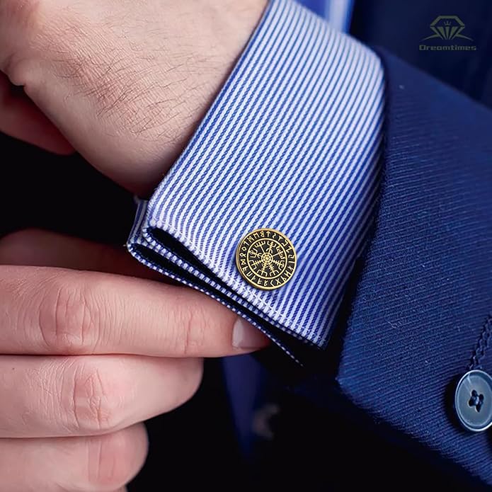 Mancornas Vikingas Vegvisir Acero Inoxidable Hombre miniatura 3