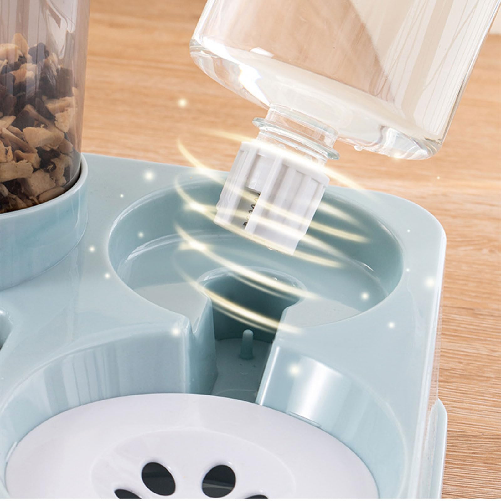 Alimentador automático para mascotas y gatos, 2 en 1, comedero de agua para perros grandes