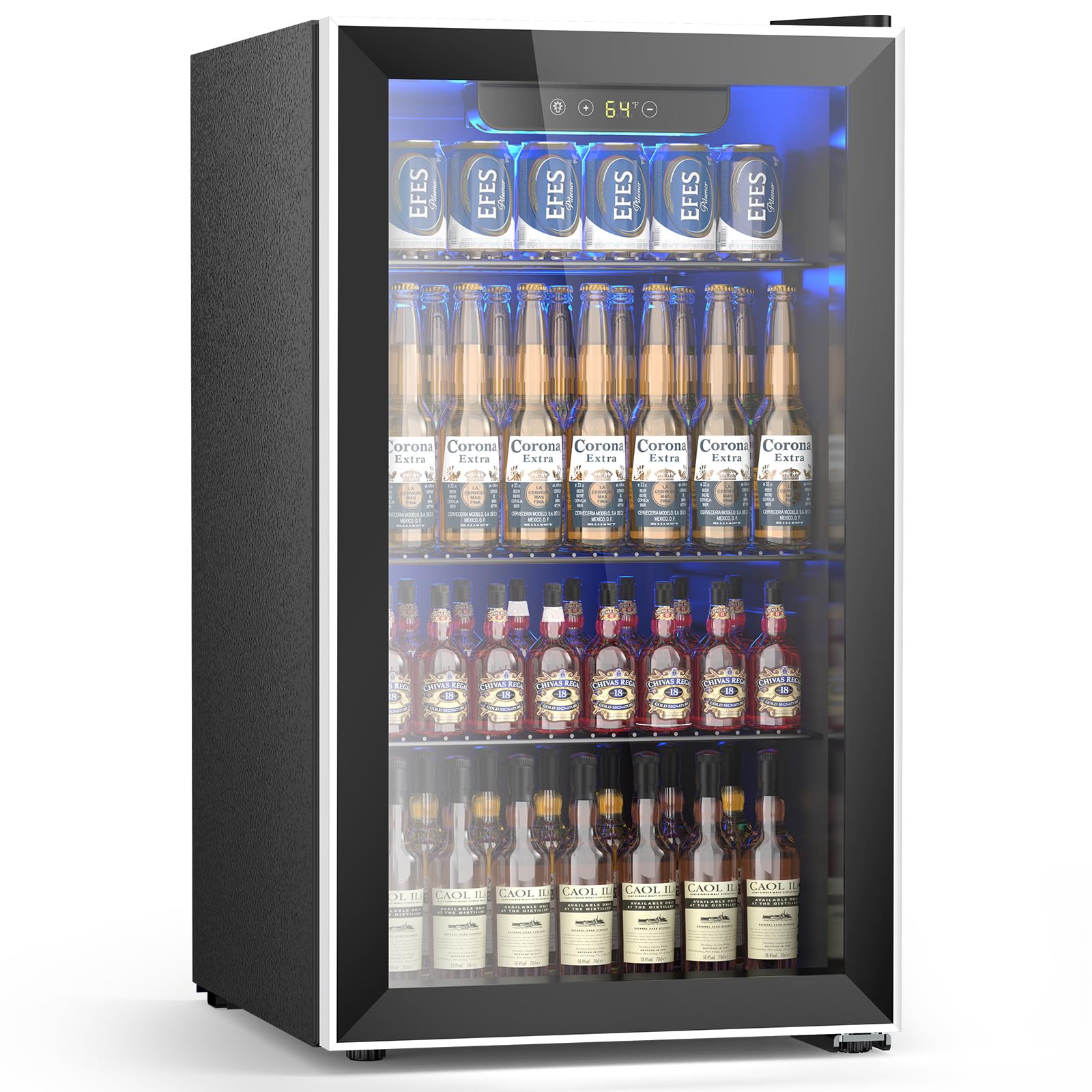 Electactic JC-90V-F 3.2 cu ft Beverage Cooler Black
