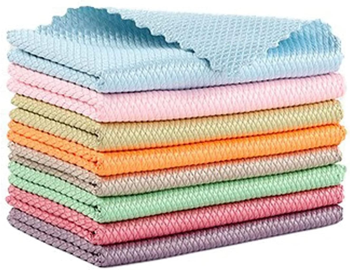 LELEBEAR Nanoscale Cleaning Cloth, Fish Scale Microfiber