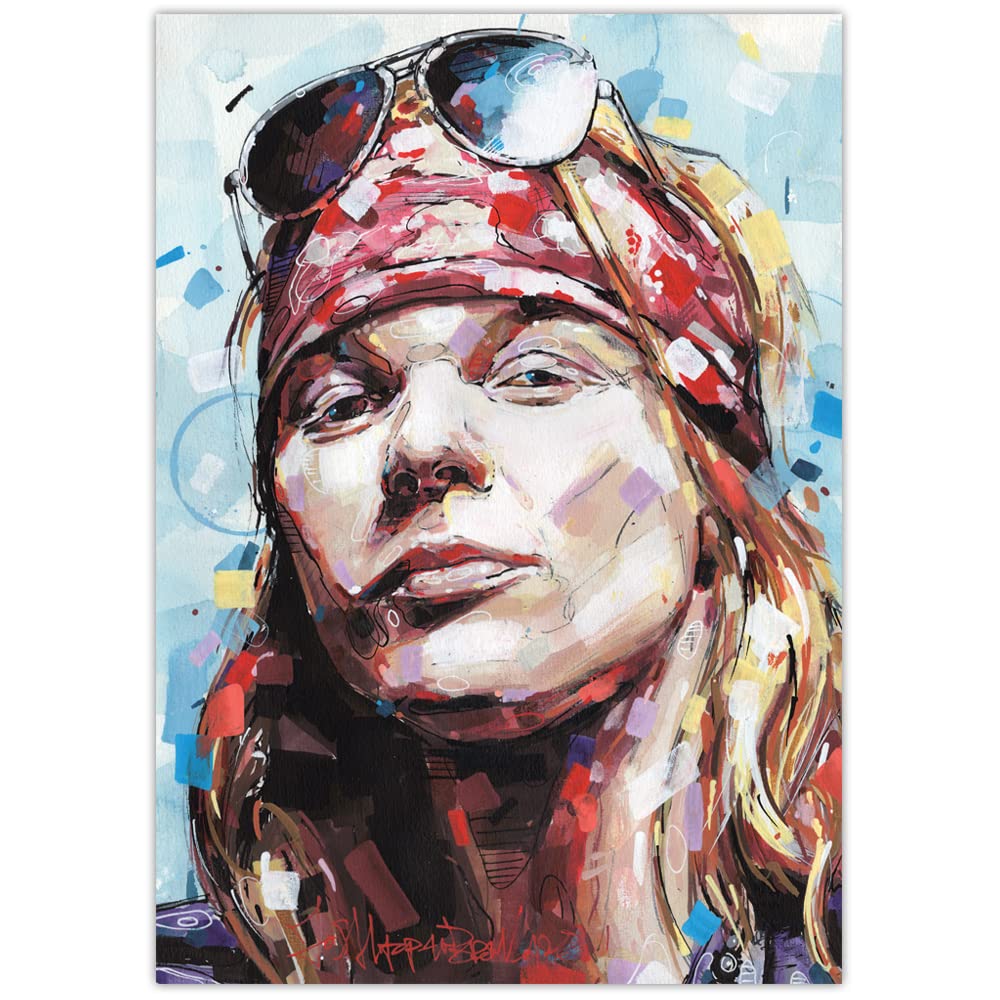 Hard Rock 01 poster 29,7 x 42 cm (A3) - incorniciato e firmato