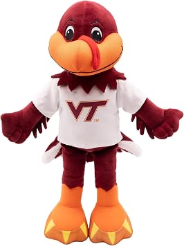 Playtime by Eimmie 14" Virginia Tech University Plush Doll Soft Rag Doll Mascot for College Football Fans, Sports-Themed Plush Figure for Kids, Toddlers & Collectors, Surface Washable