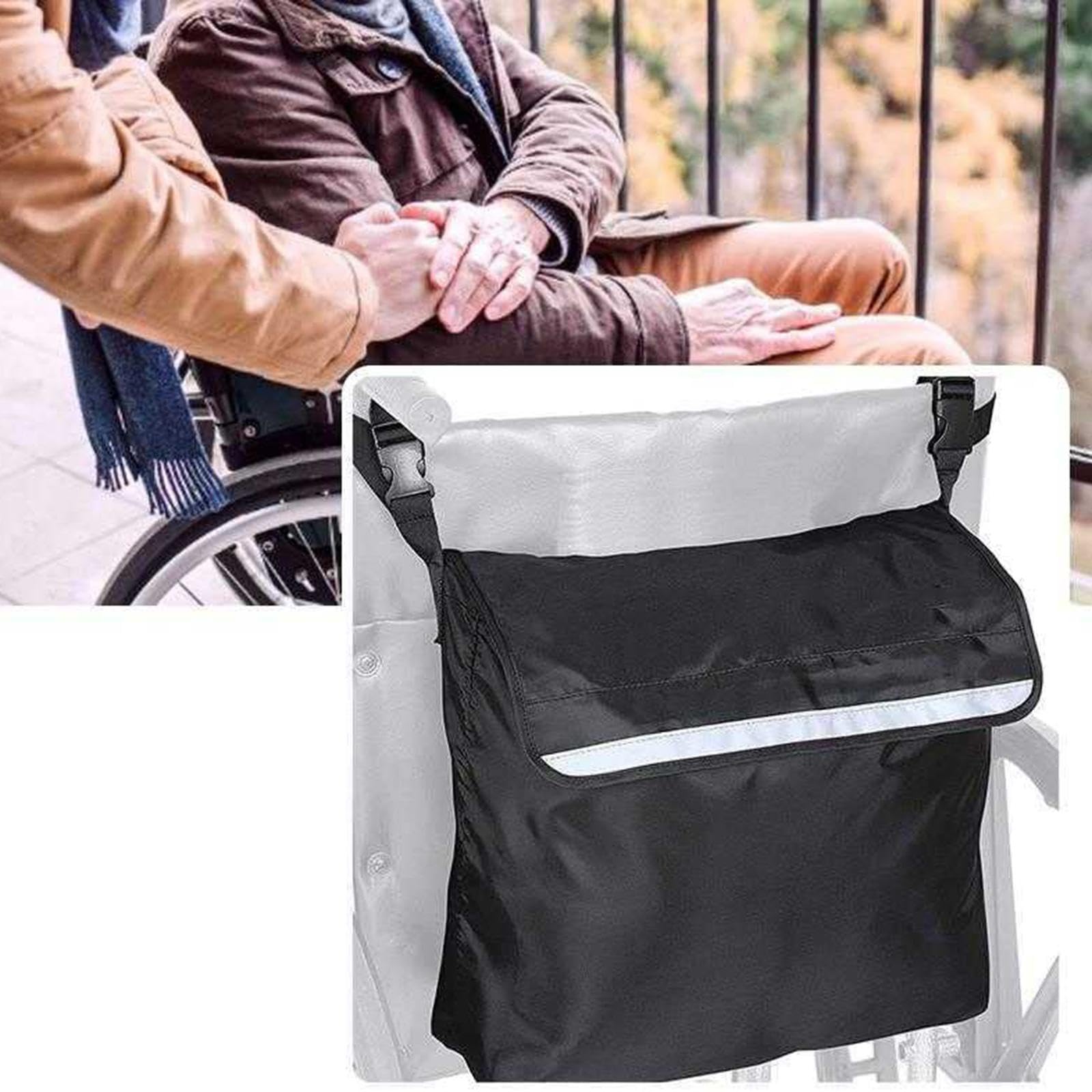 Bolsa para silla de ruedas, bolsa para silla de ruedas, tela Oxford 420D, accesorios para adultos