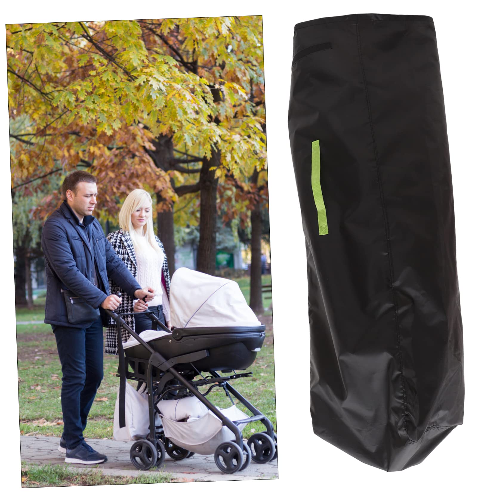 ORFOFE Borsa da Viaggio per Passeggino, Custodia Oxford Nero Tracolla Singola, Facile da Pulire, per Gate Check e Uso Quotidiano