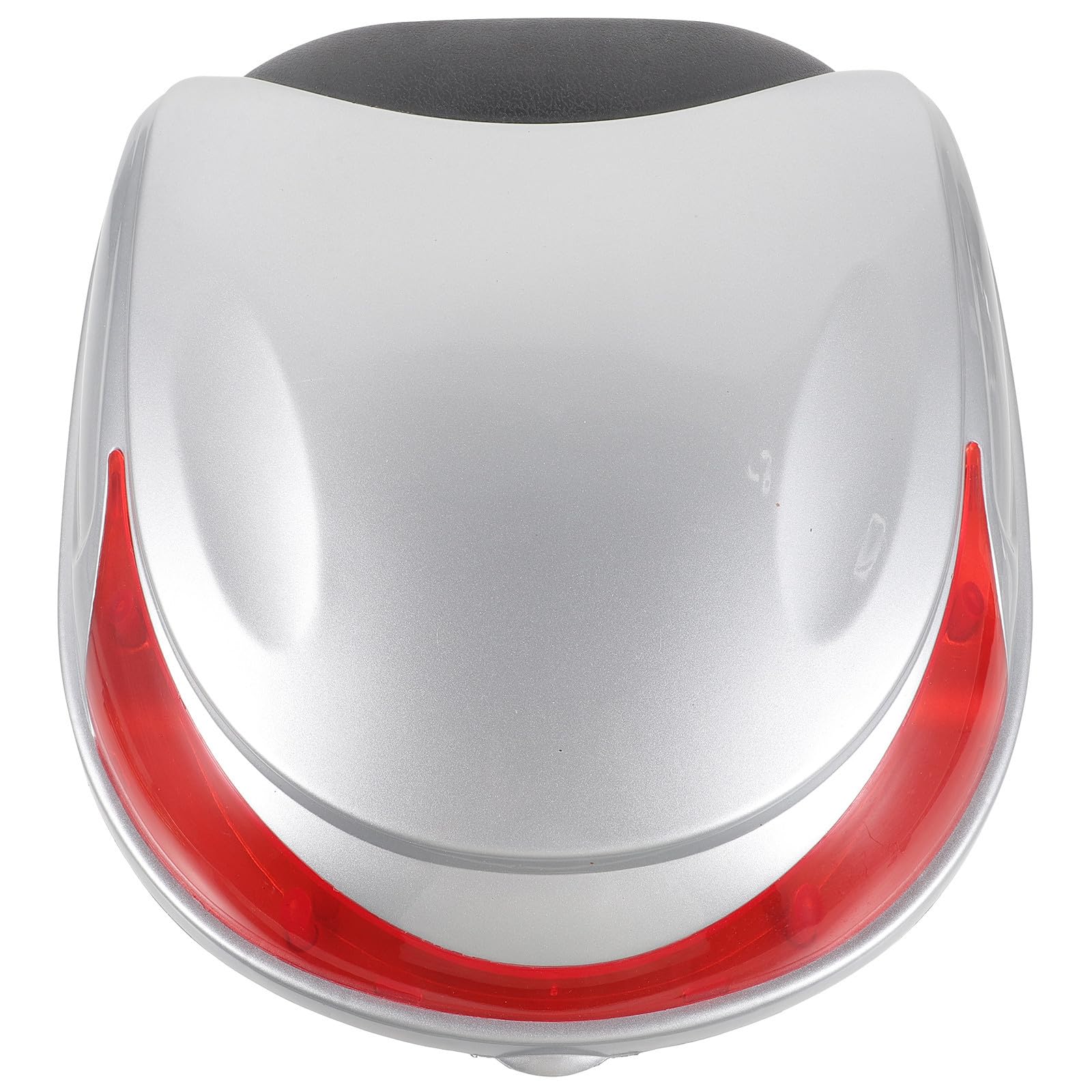 VICASKY Top Case pour Moto, Coffre Arrière Argenté, Plastique Grosse