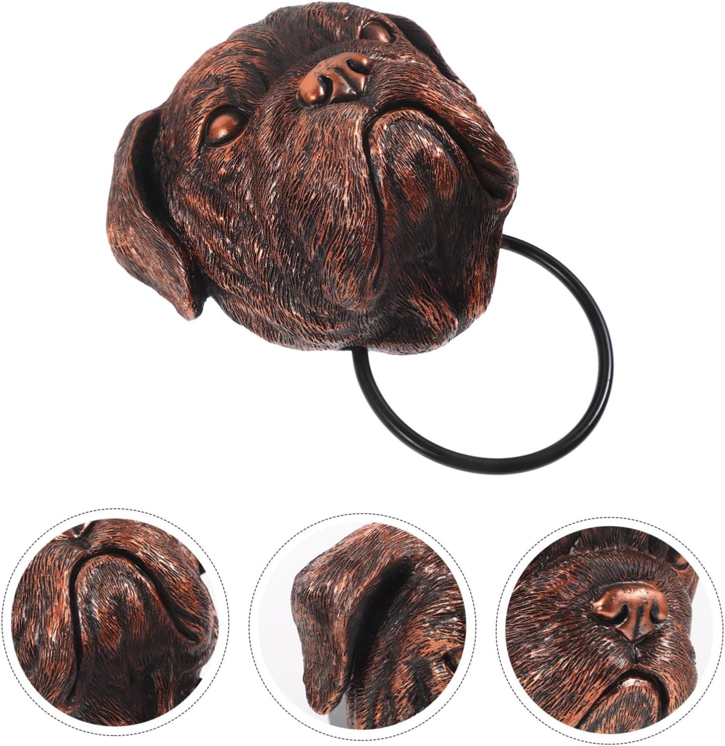 Gothic Dog Door Animal Sculpture for Home Decor Easy to Install Accent for Interior and Exterior Use Unique Idea