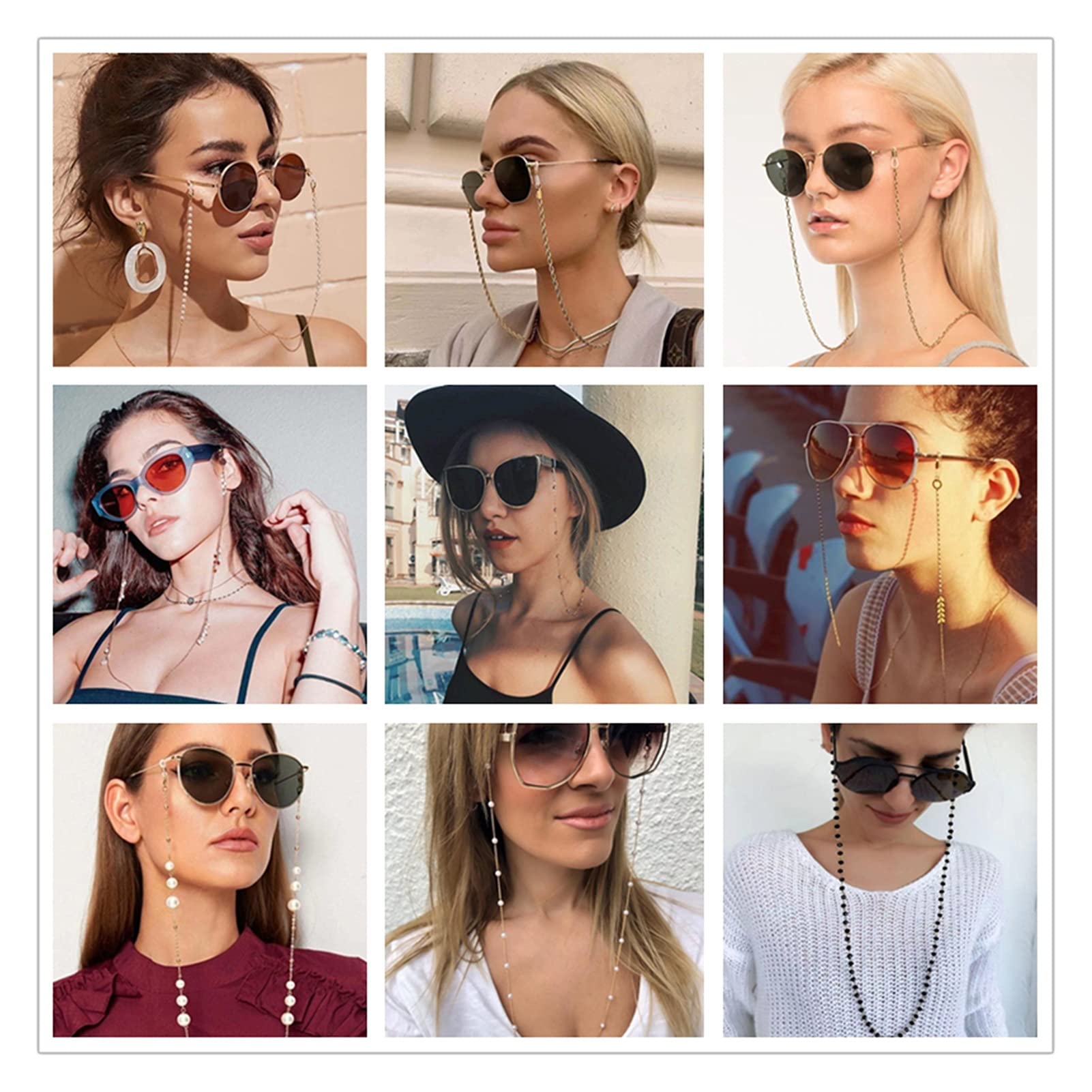 ♪❤️ りぼん　パール　ロンデル　マスクチェーン　メガネチェーン メガネチェーン マスクチェーン ロングネックレス パール