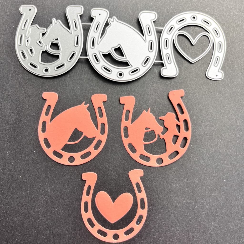 Matrices De Découpe Chevaux En Métal - Pour Scrapbooking Et Cartes - Formes Réalistes - GLOBLELAND