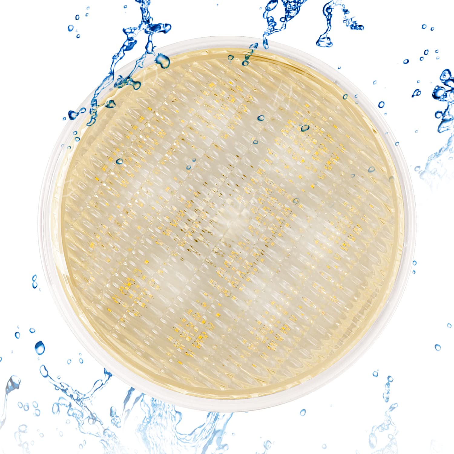 KOLLNIUN LED Poolleuchten, PAR56 Unterwasserleuchten Schwimmbadleuchten, IP68 Wasserdichte Poolbeleuchtung, 20W 12V AC/DC Unterwasser Beleuchtung