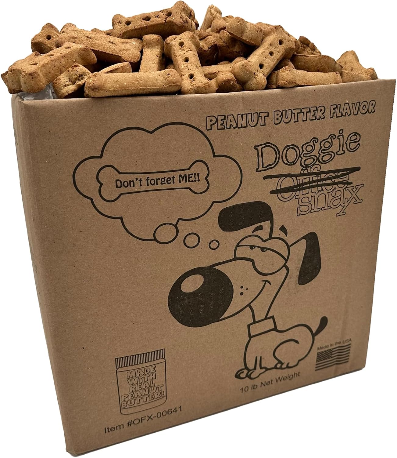 Doggie Snax - Peanut Butter Flavor / 10 lb case