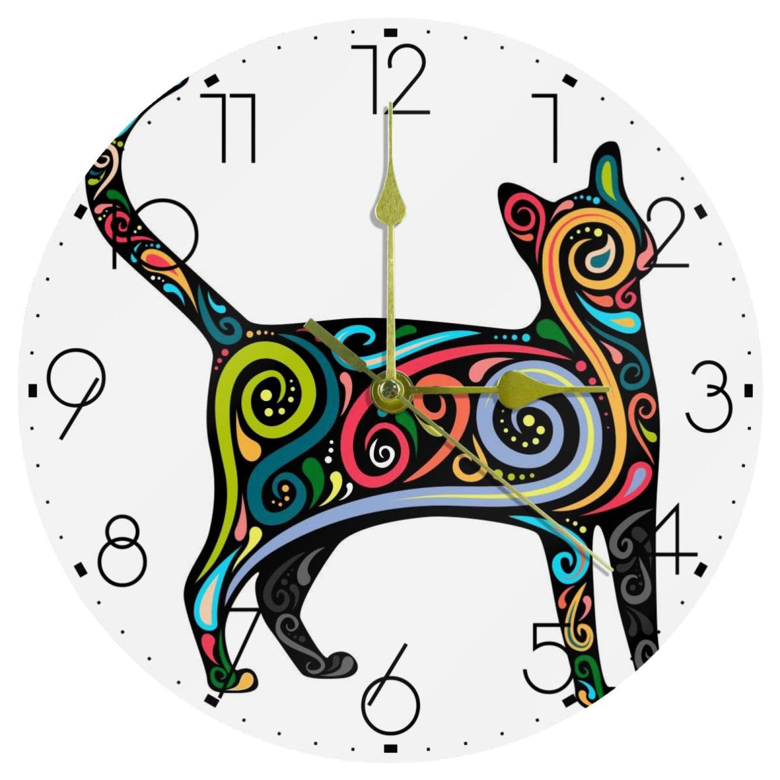 Horloge murale silencieuse en acrylique pour un salon design